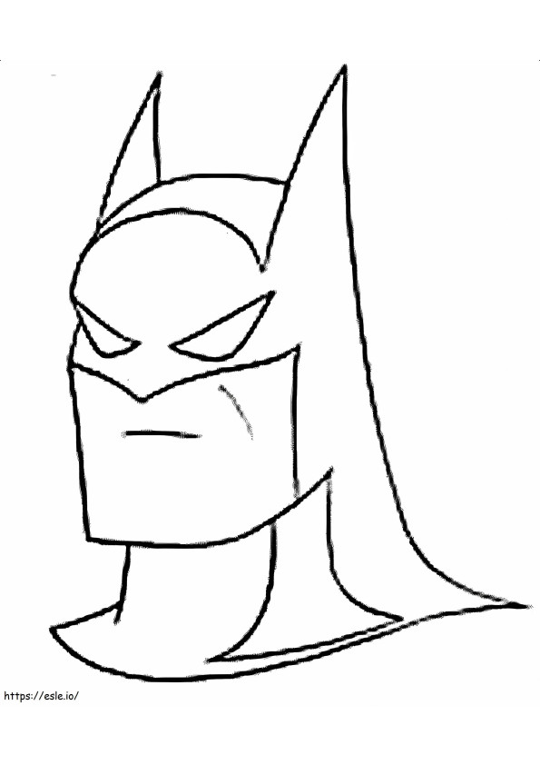 Coloriage Batman avec masque à imprimer dessin