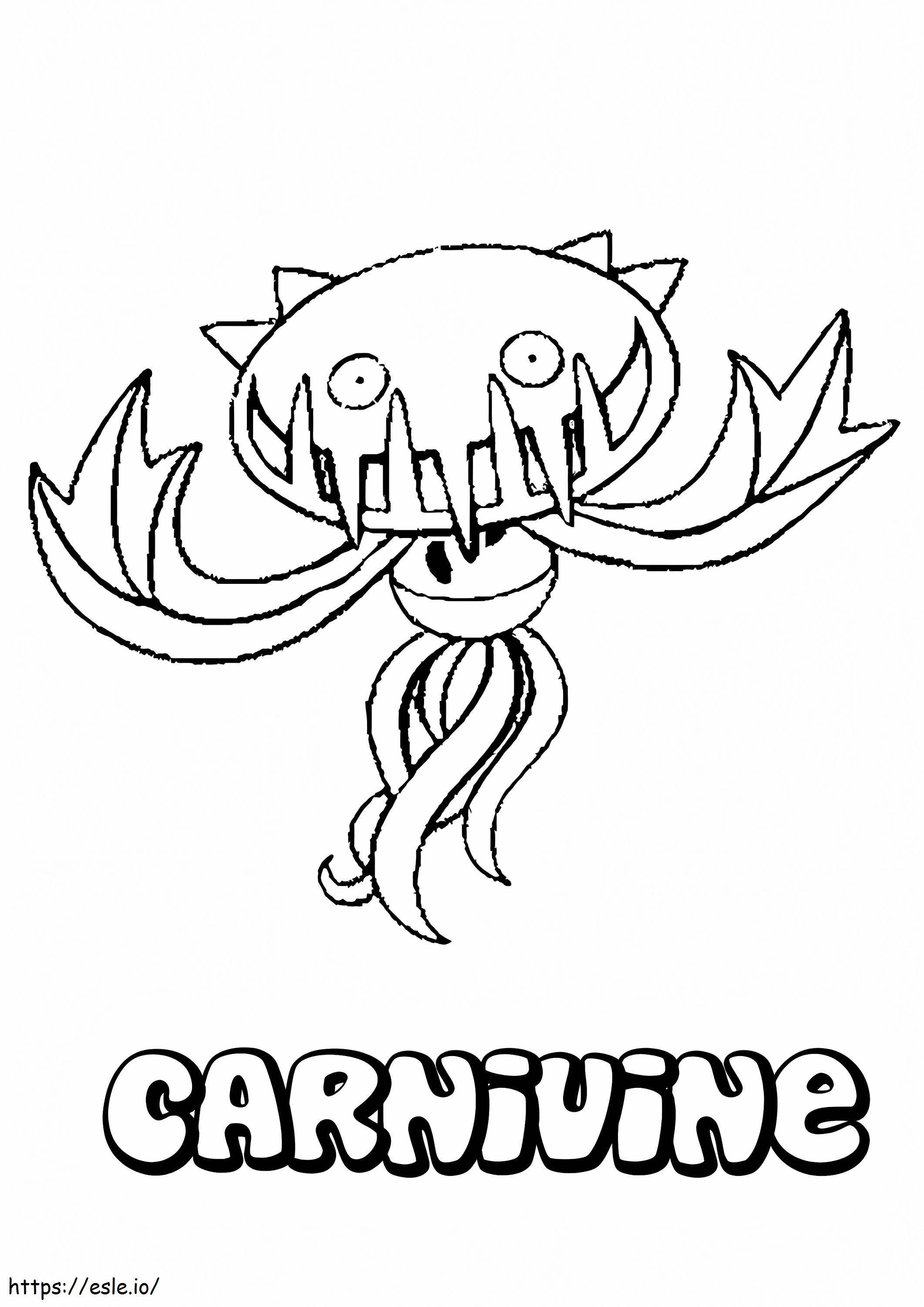 Carnivine Pokemon coloring page