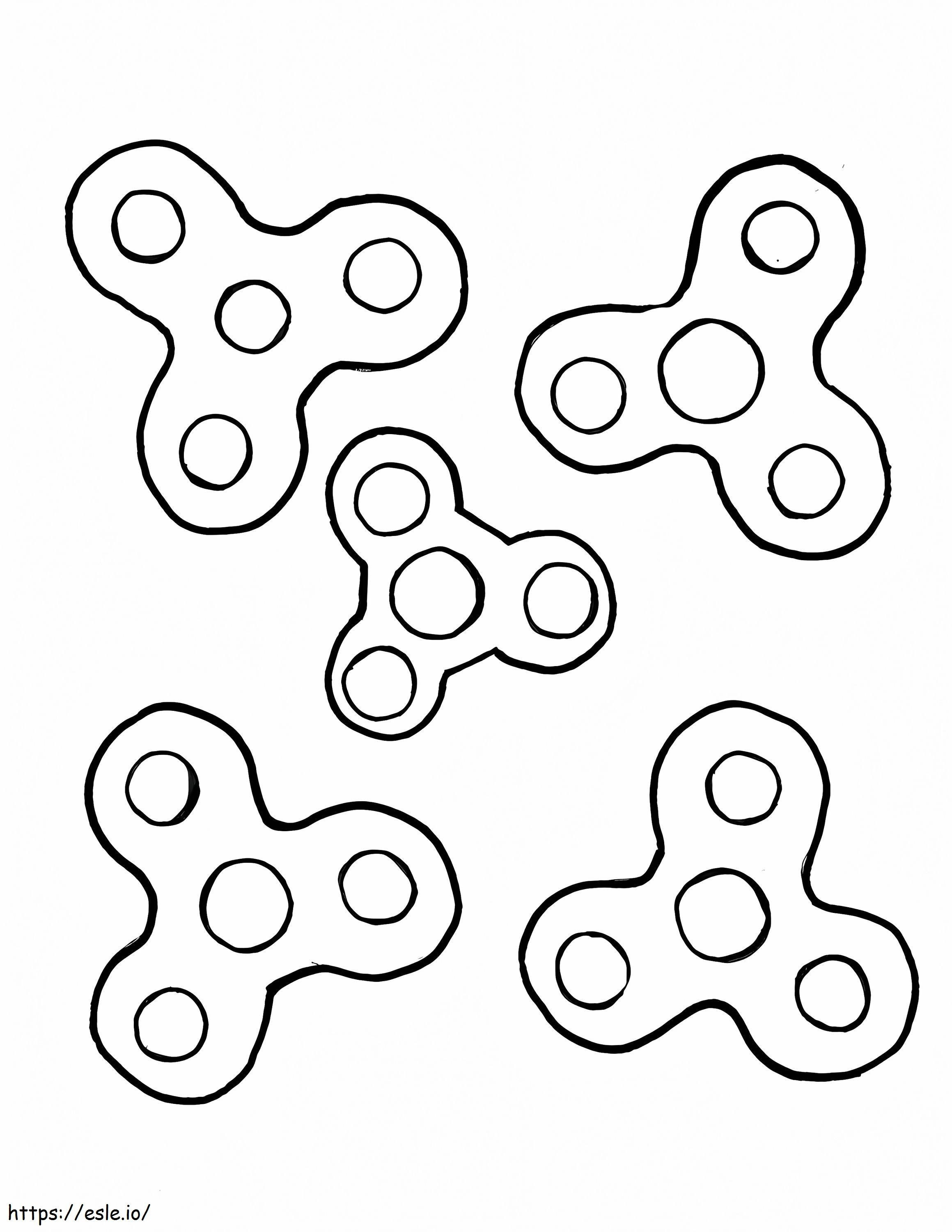 Fidget Spinner coloring page