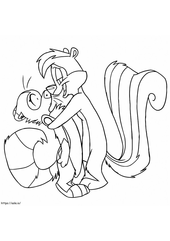 Printable Pepe Le Pew coloring page