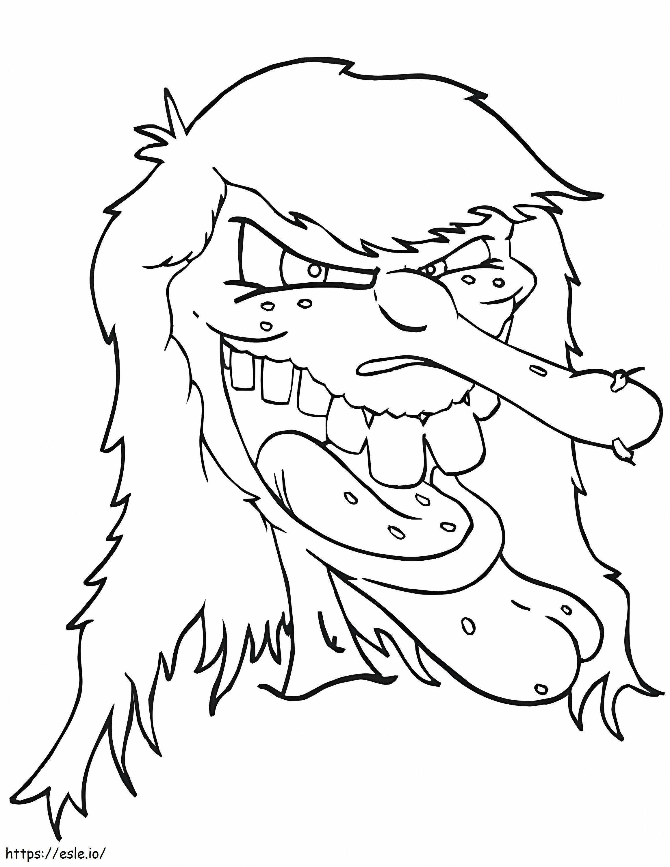 Scary Witch coloring page