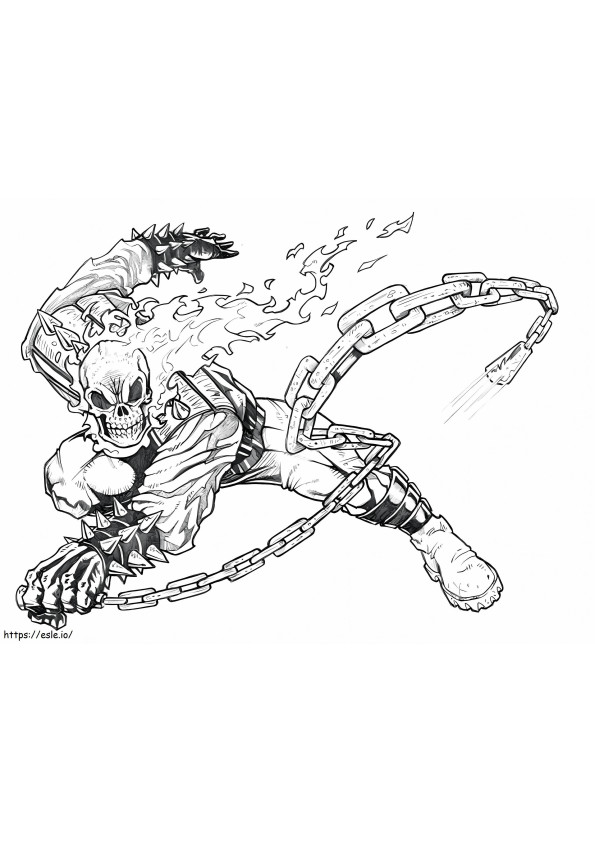 Good Ghost Rider coloring page