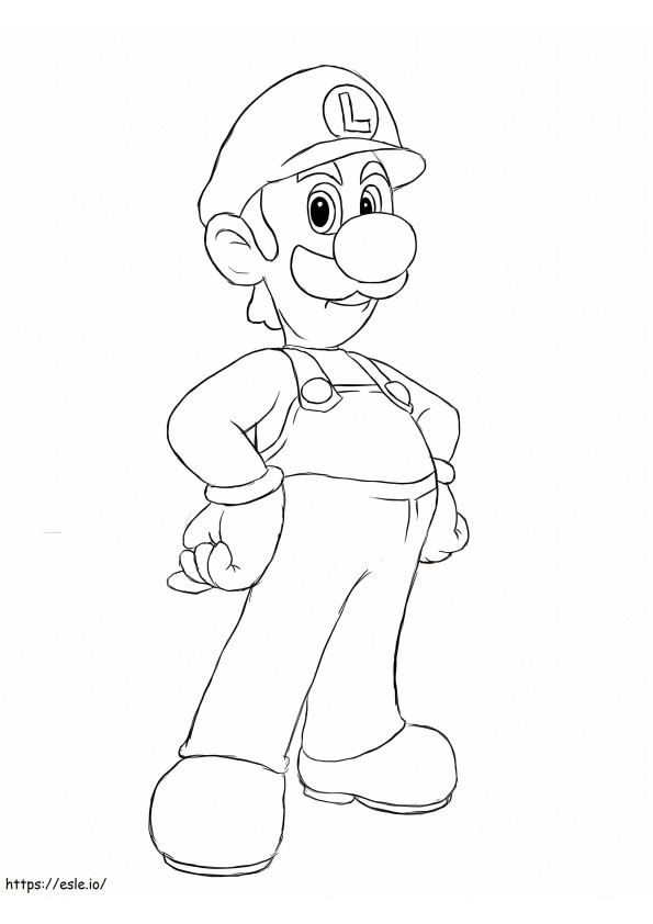 Dibujo de Luigi para colorear