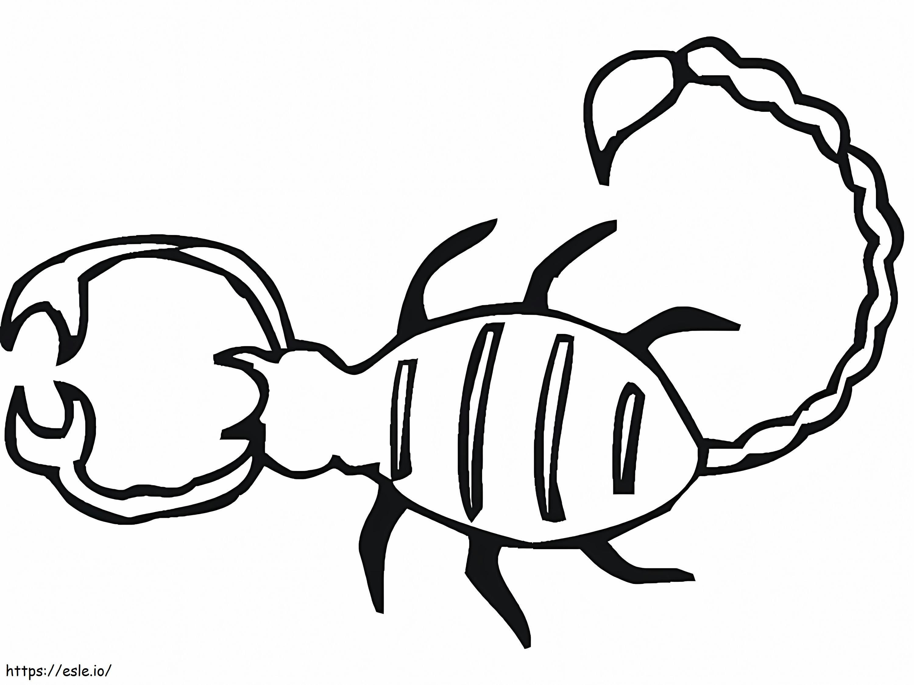 Scorpion 7 coloring page