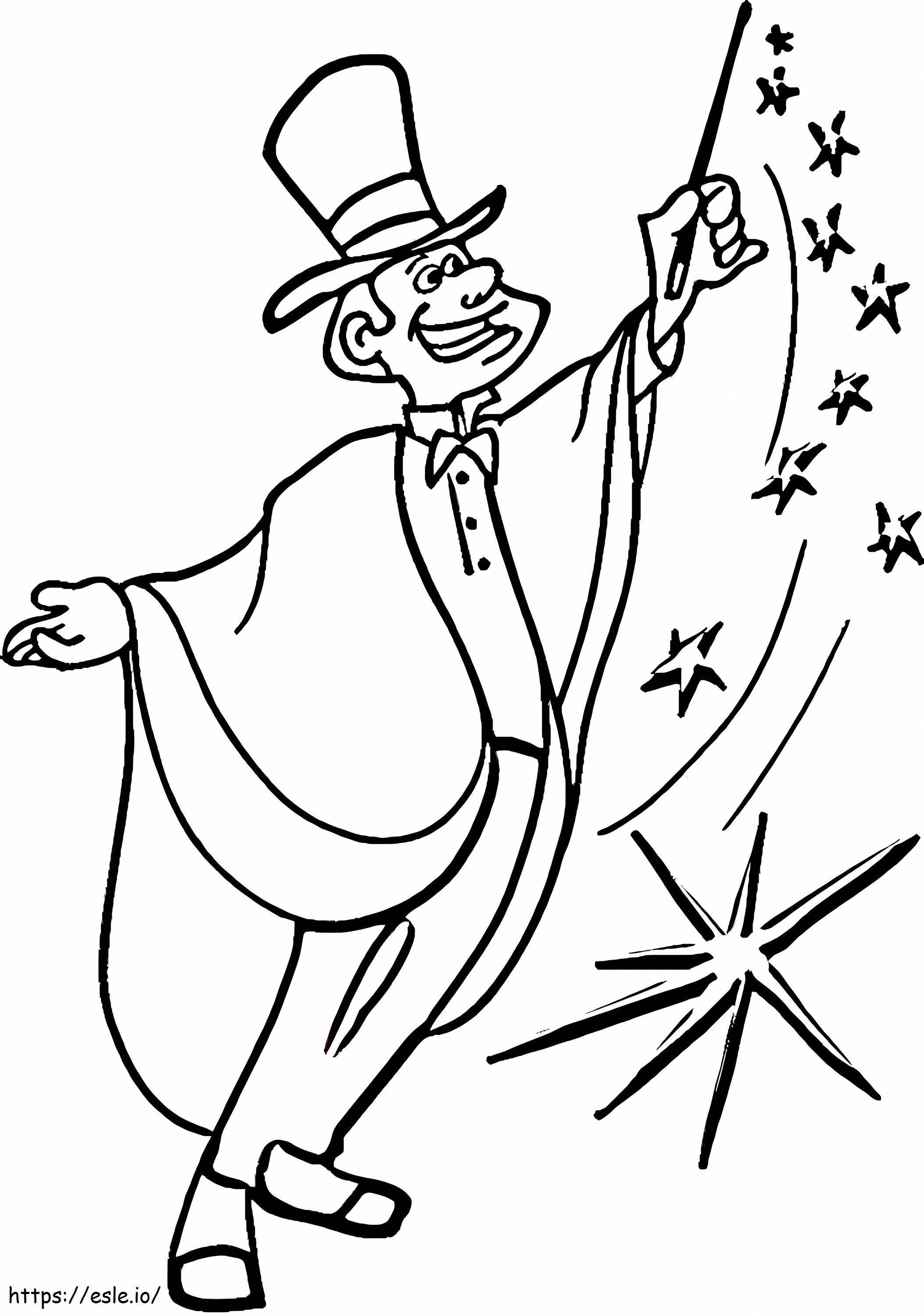 Magician 719X1024 coloring page