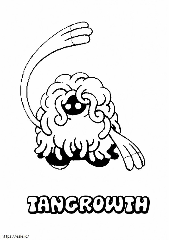 Coloriage Pokémon Tangrowth Gen 4 à imprimer dessin
