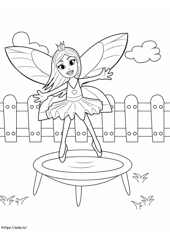 Fairy Jumps coloring page