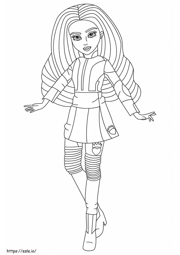 Evie In Descendents coloring page