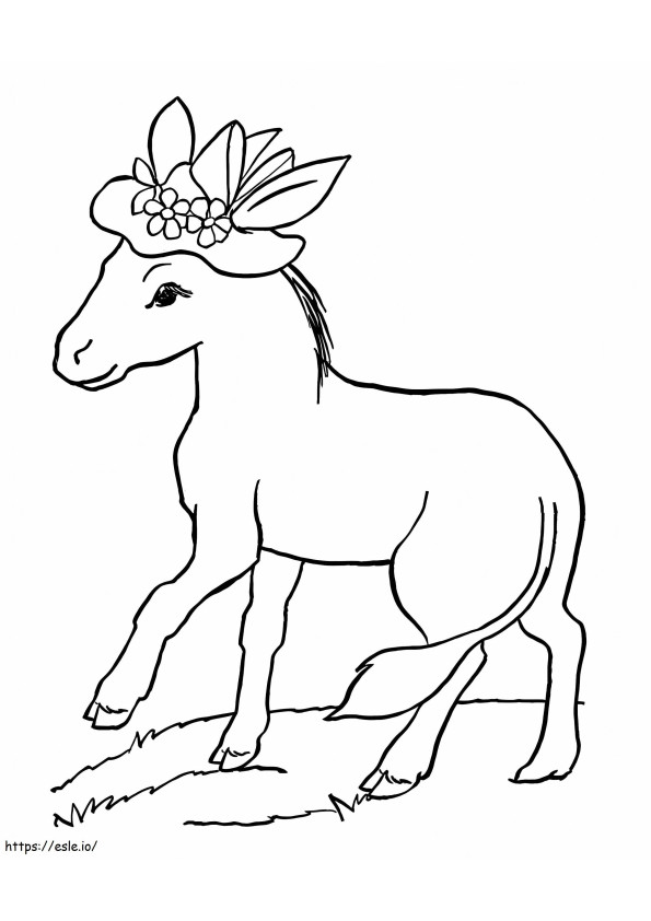 Coloriage Bon âne à imprimer dessin