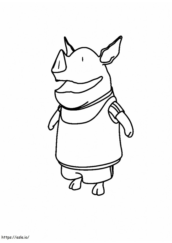 Olivia The Pig 2 coloring page
