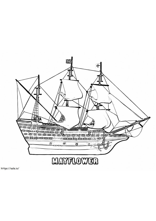 Mayflower 12 para colorir
