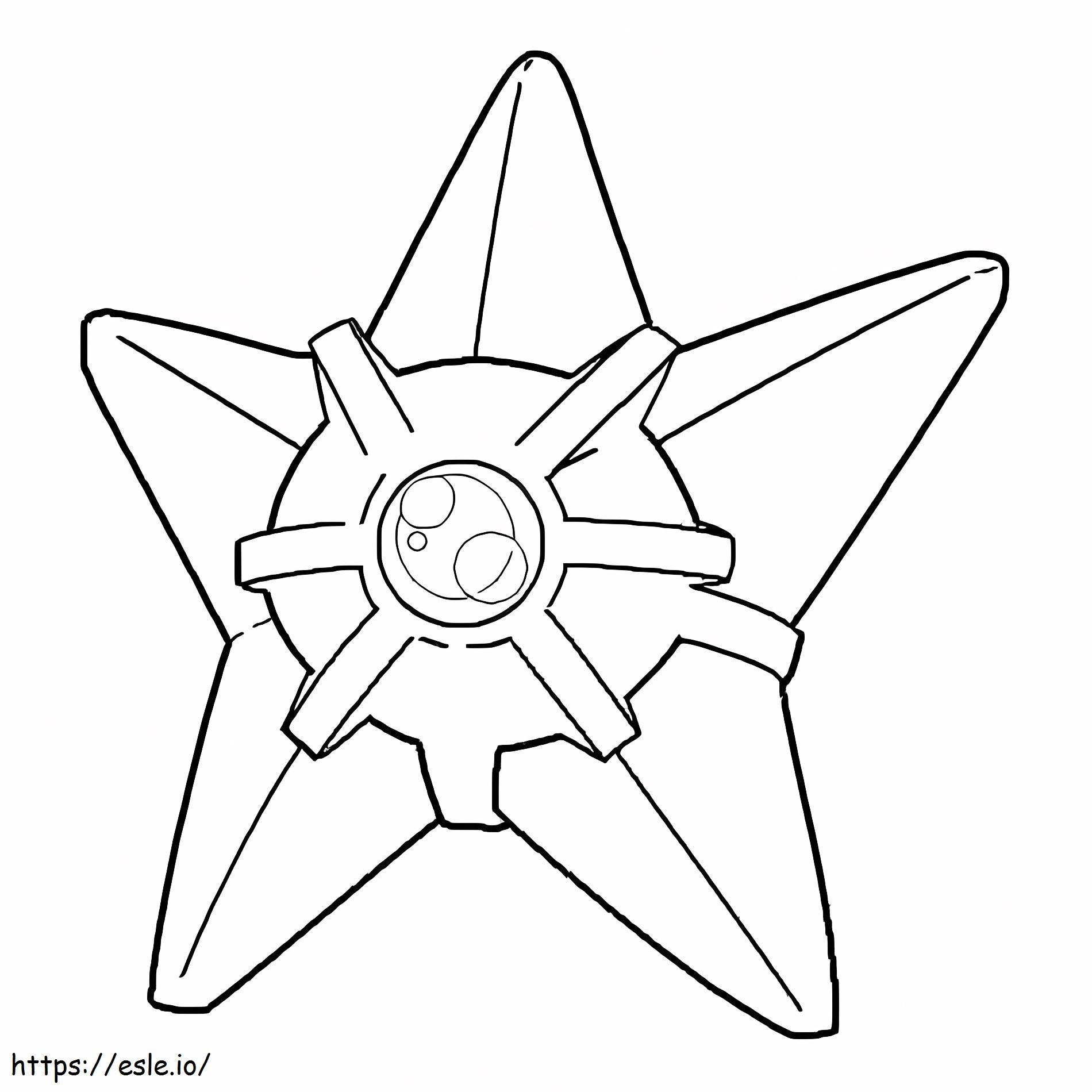 Free Printable Staryu coloring page
