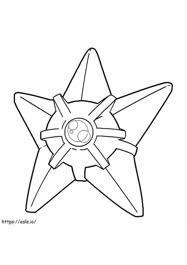 Free Printable Staryu coloring page