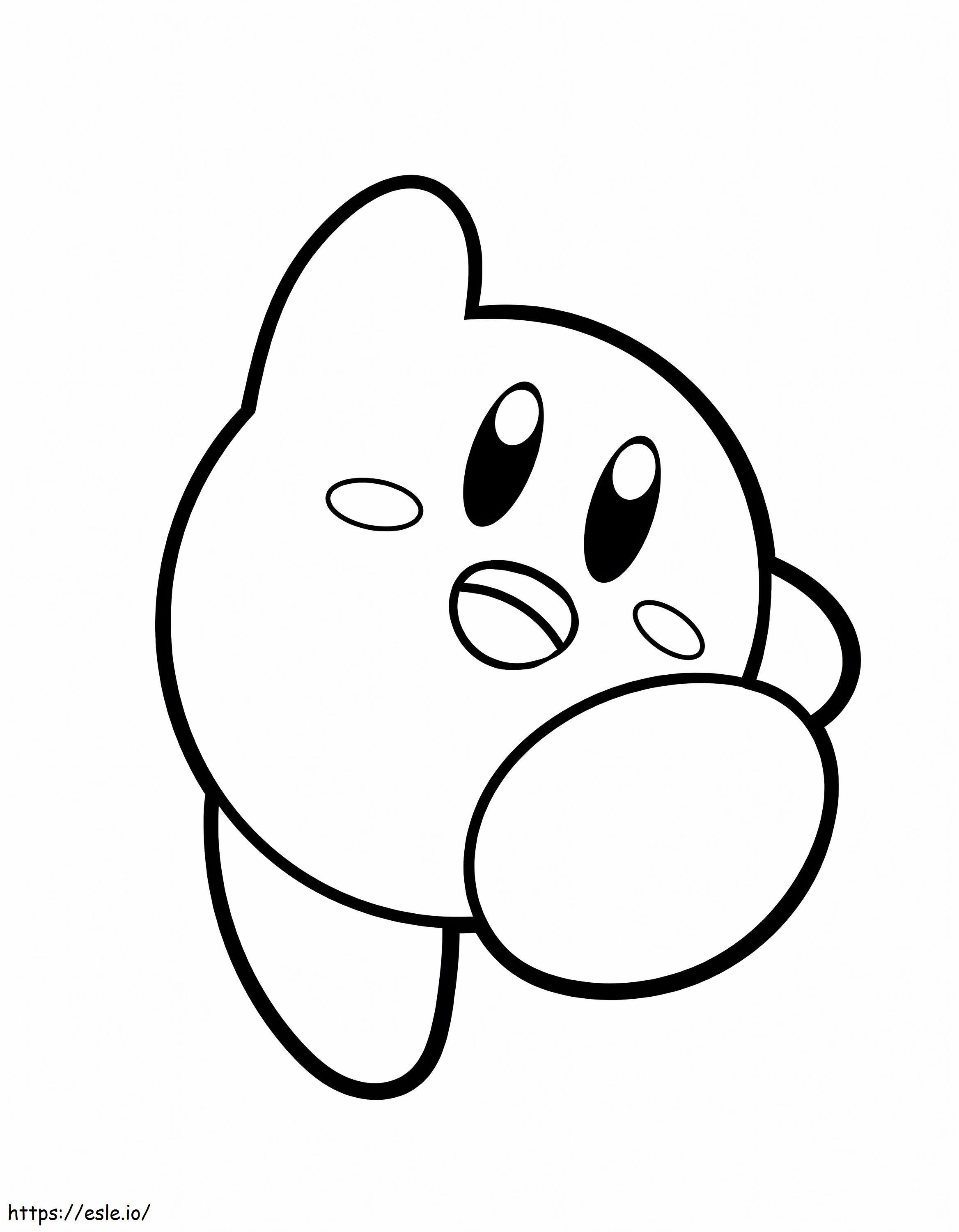 Kirby Feliz Gambar Mewarnai