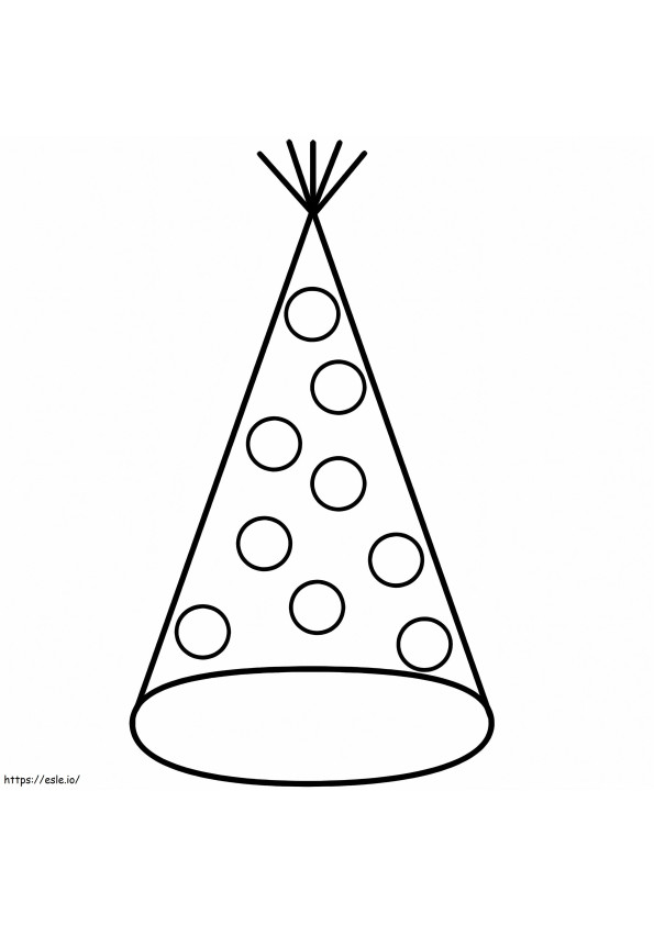 Birthday Hat coloring page