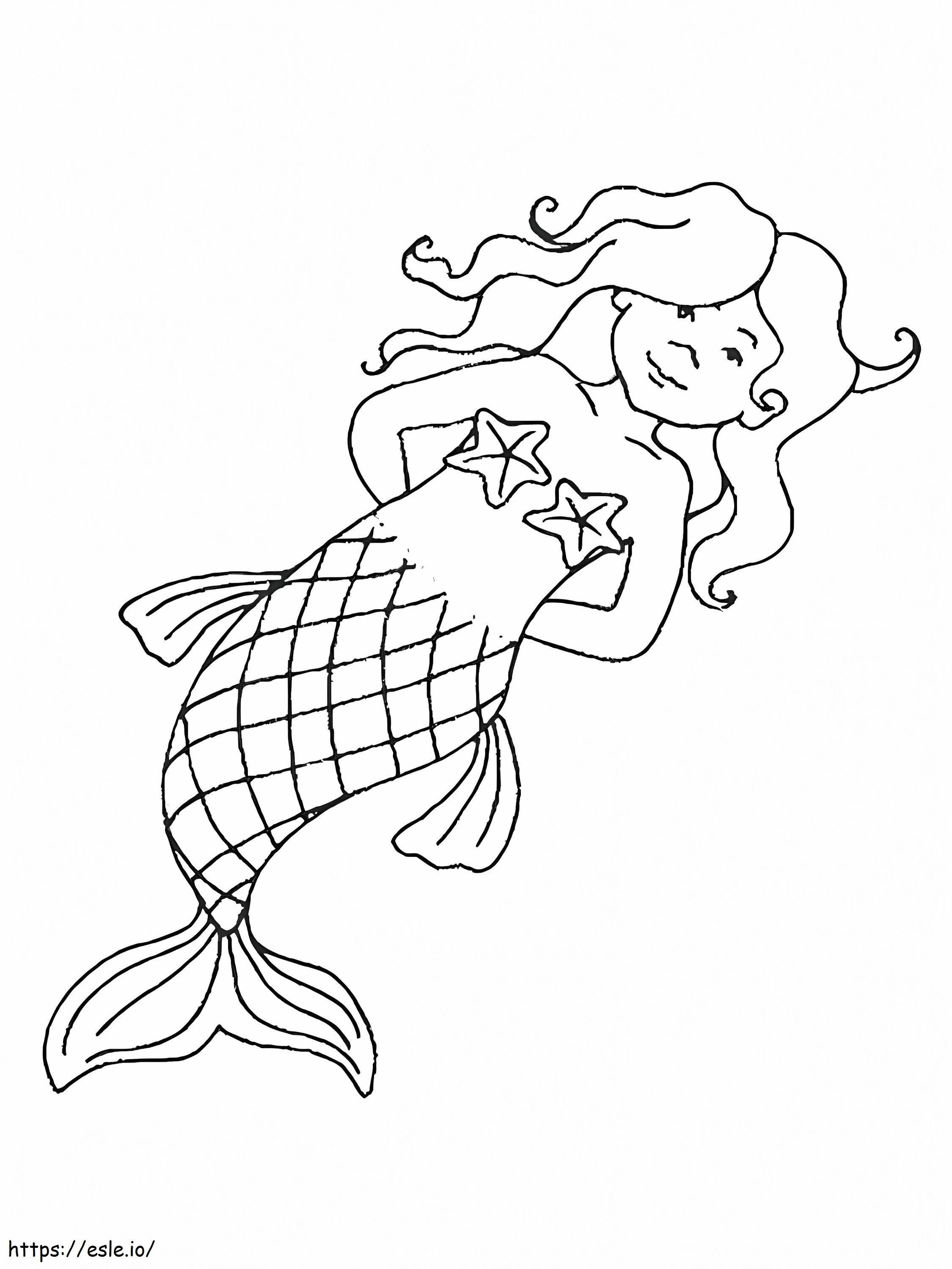 Free Mermaid coloring page