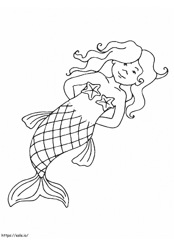 Free Mermaid coloring page