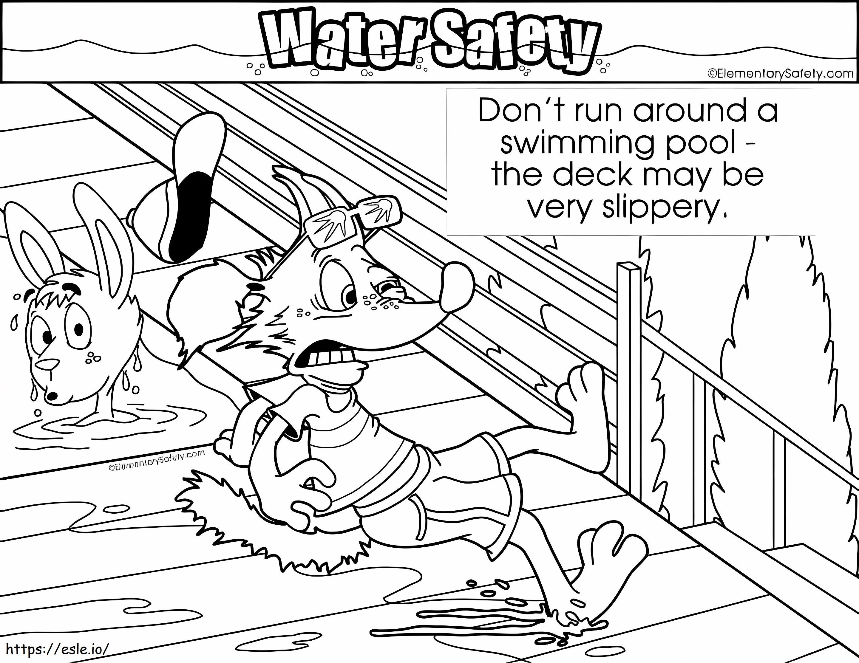 Slippery Deck Safety coloring page