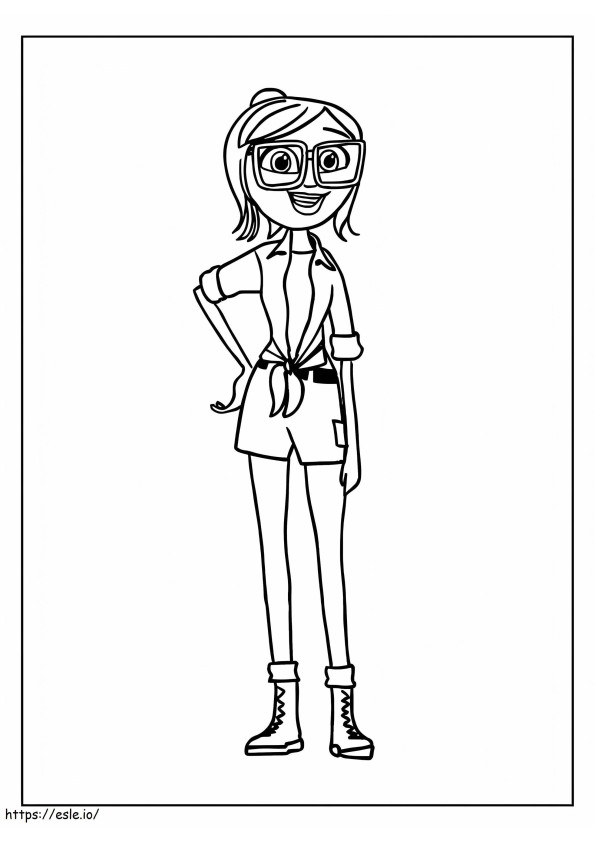 Sam Sparks coloring page