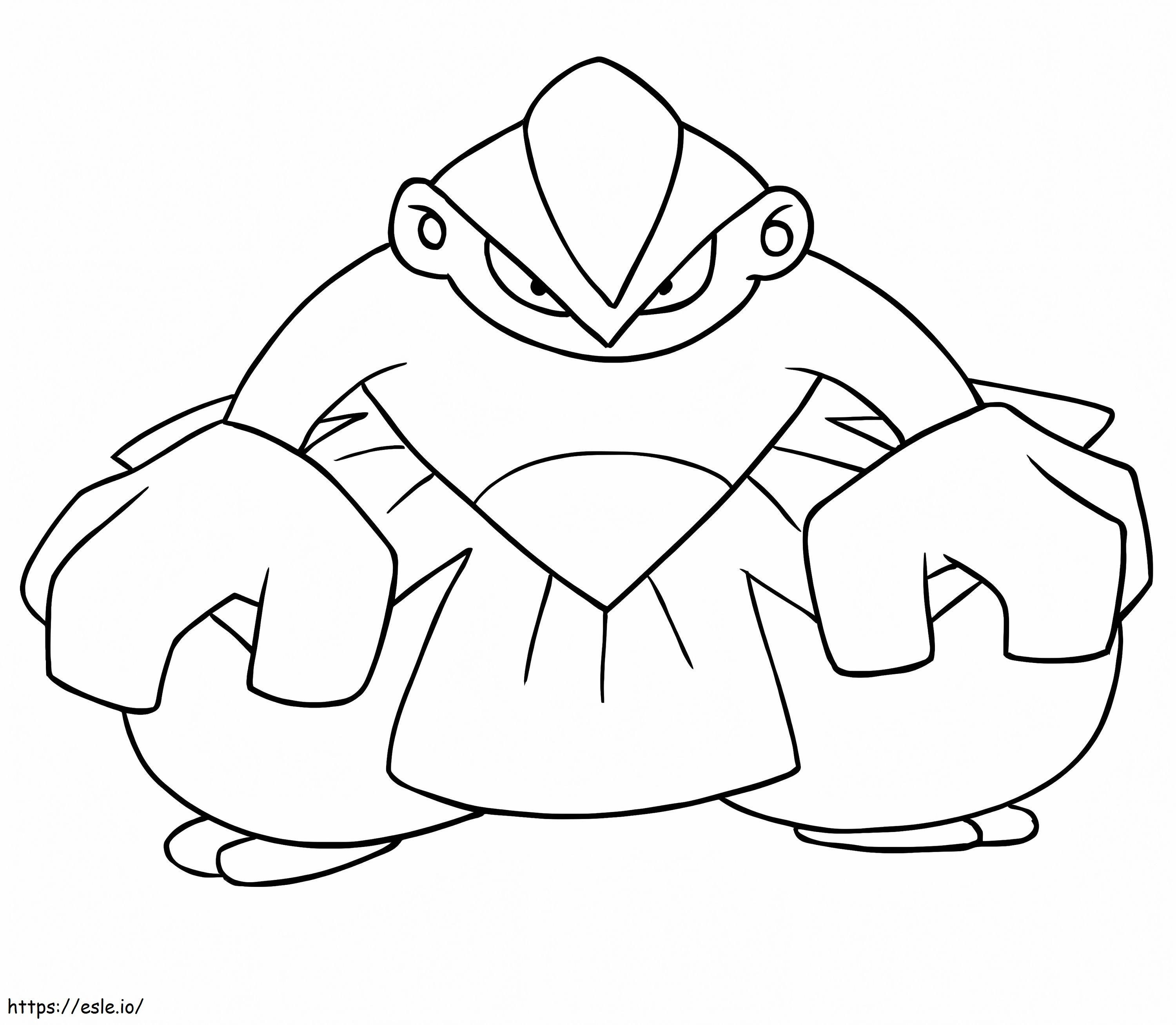 Hariyama als Pokémon kleurplaat kleurplaat
