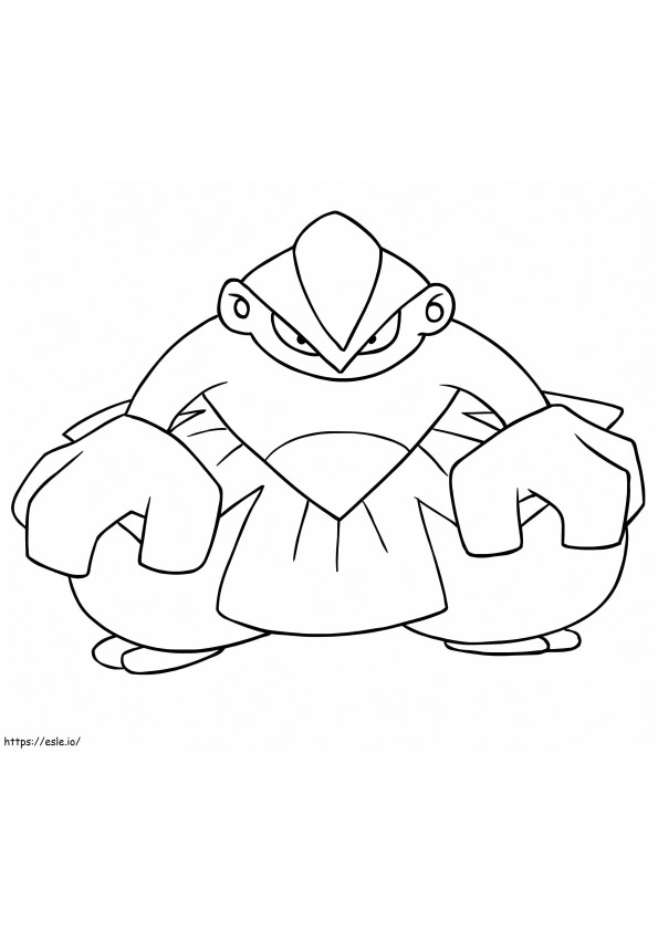 Coloriage Hariyama comme Pokémon à imprimer dessin