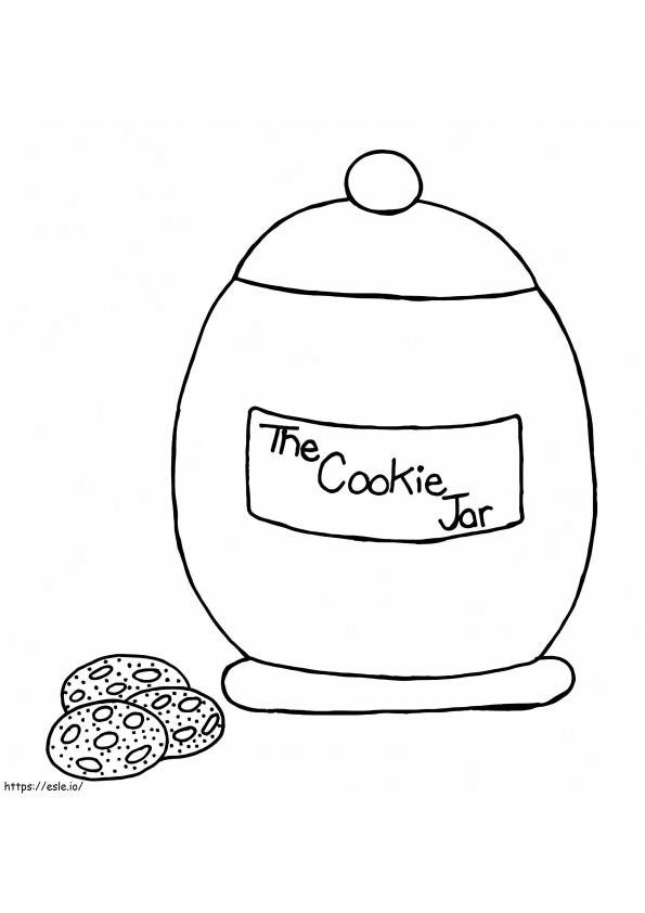 The Cookie Jar coloring page