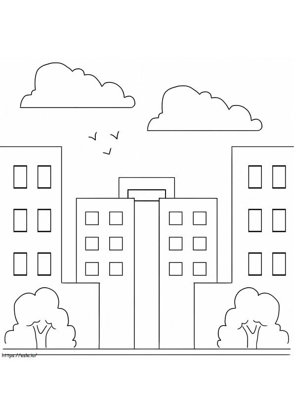 Simple Urban coloring page