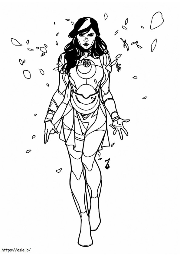 Eternals Sersi coloring page