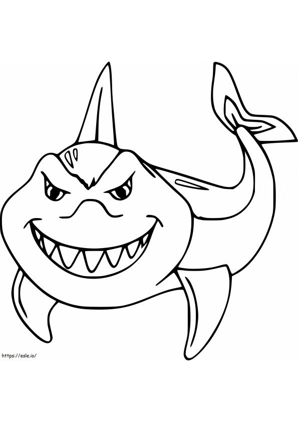 Tiburon Mako para colorir