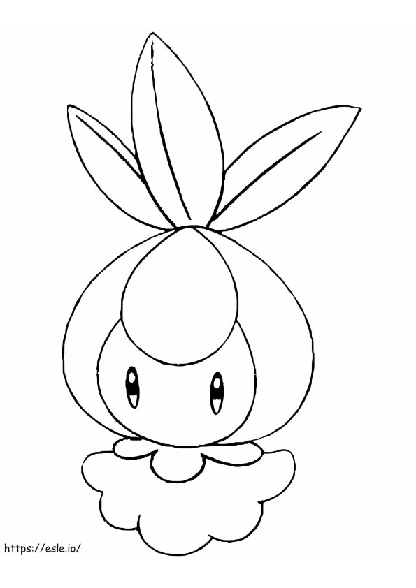 Cute Petilil Pokemon coloring page