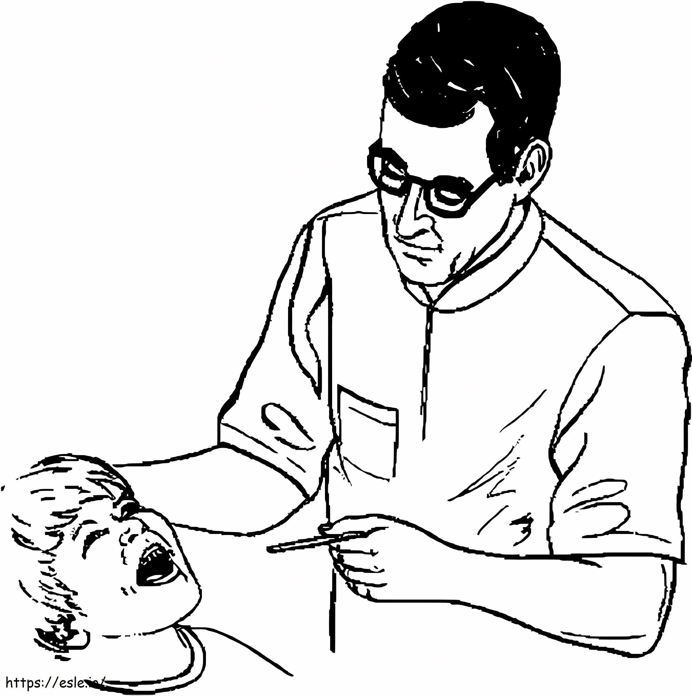 Dentist 9 coloring page