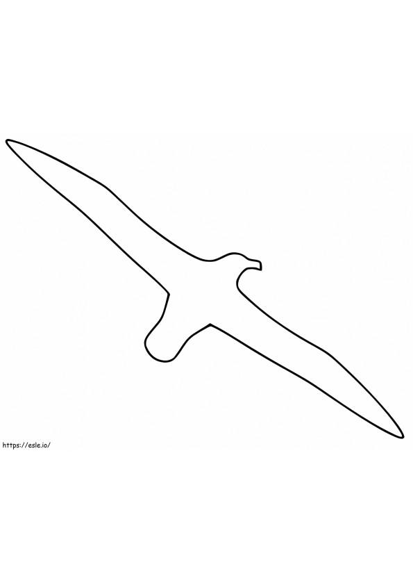 Albatros-Umriss ausmalbilder