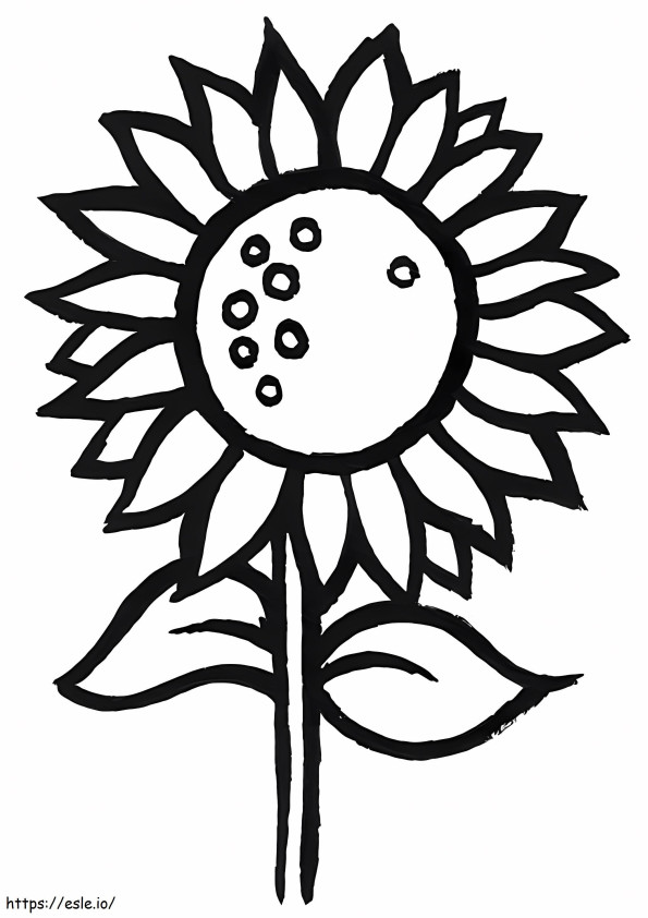 Sunflower 2 coloring page