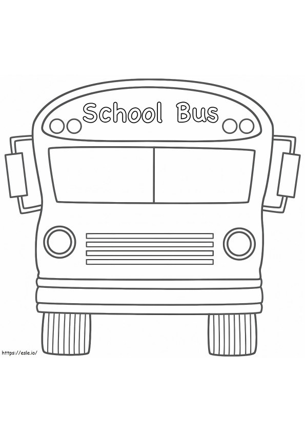School Bus Collection coloring page