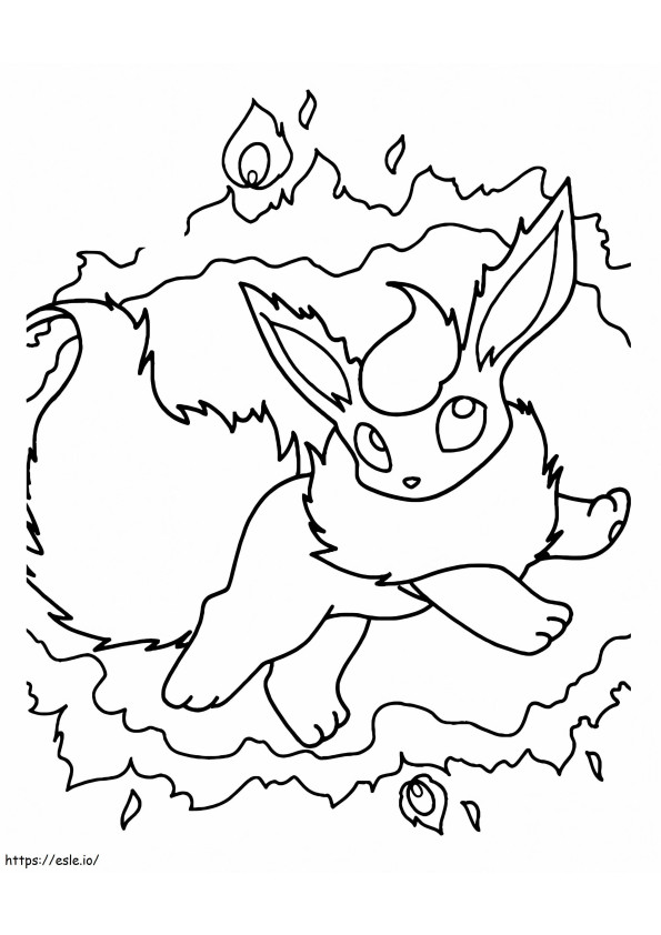 Flareon 6 coloring page