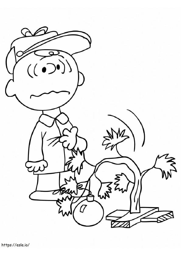 Triste Charlie Brown ausmalbilder