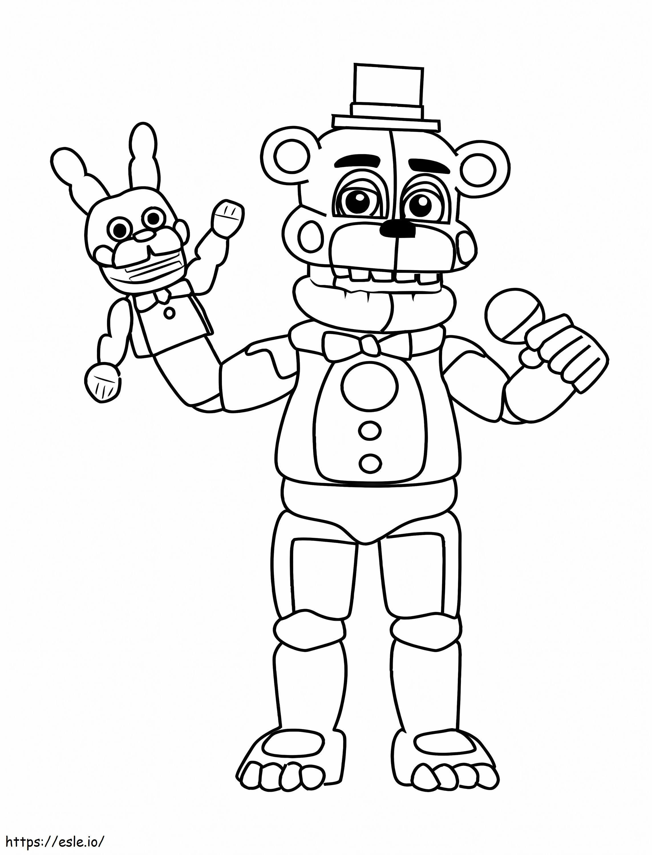 Nights At Freddys 2 coloring page