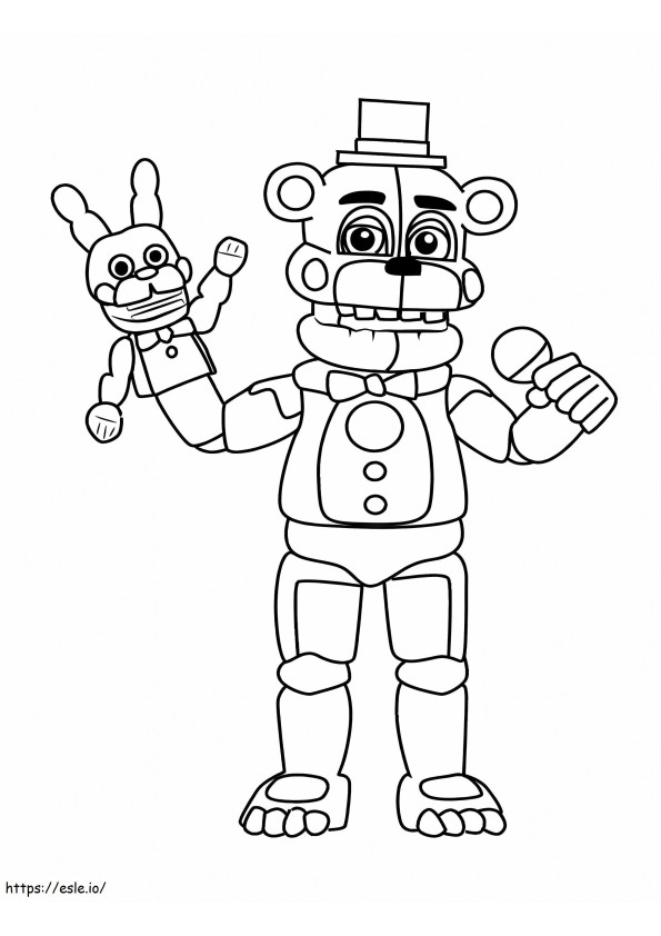 Nights At Freddys 2 coloring page