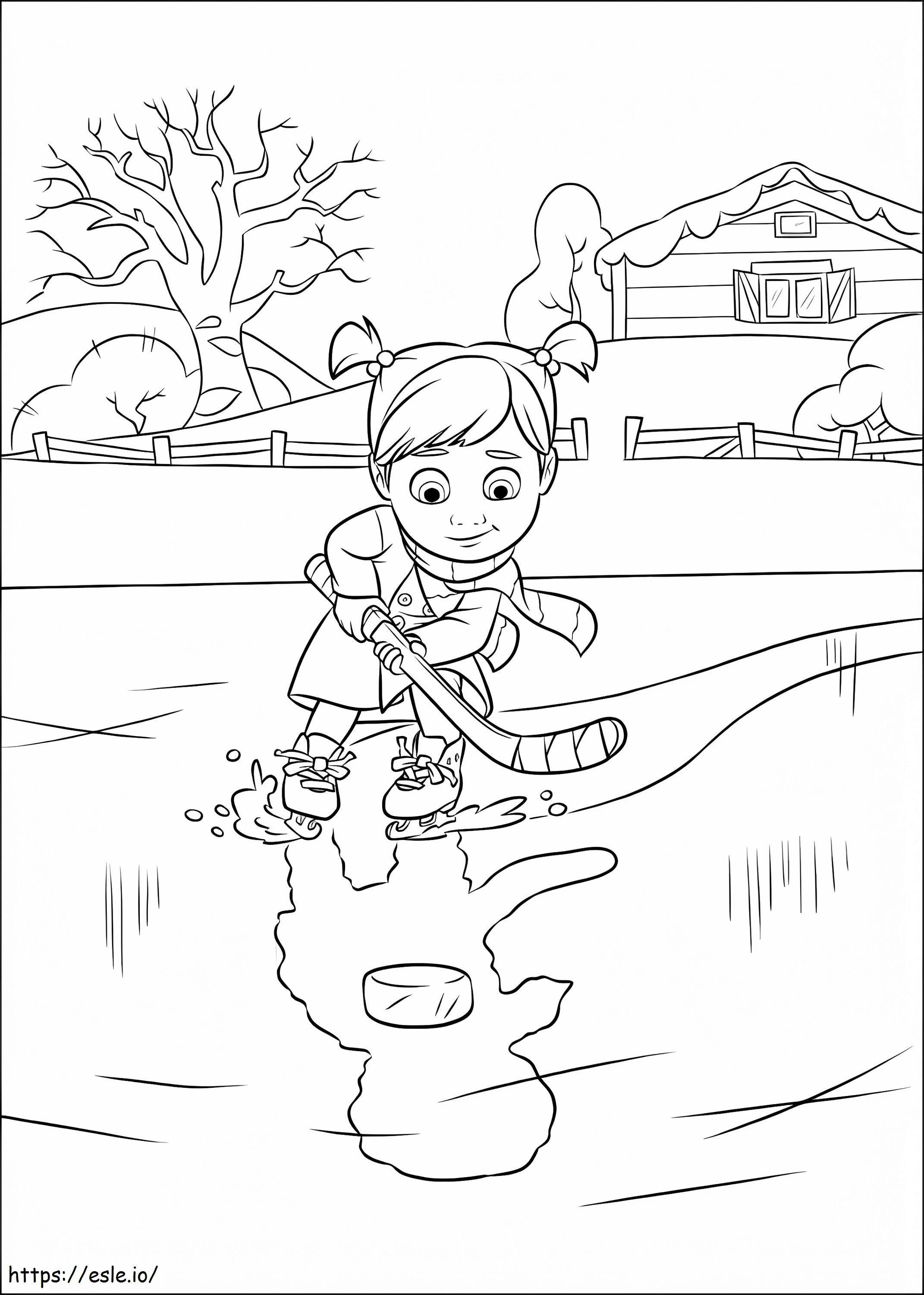 Little Riley Inside Out coloring page