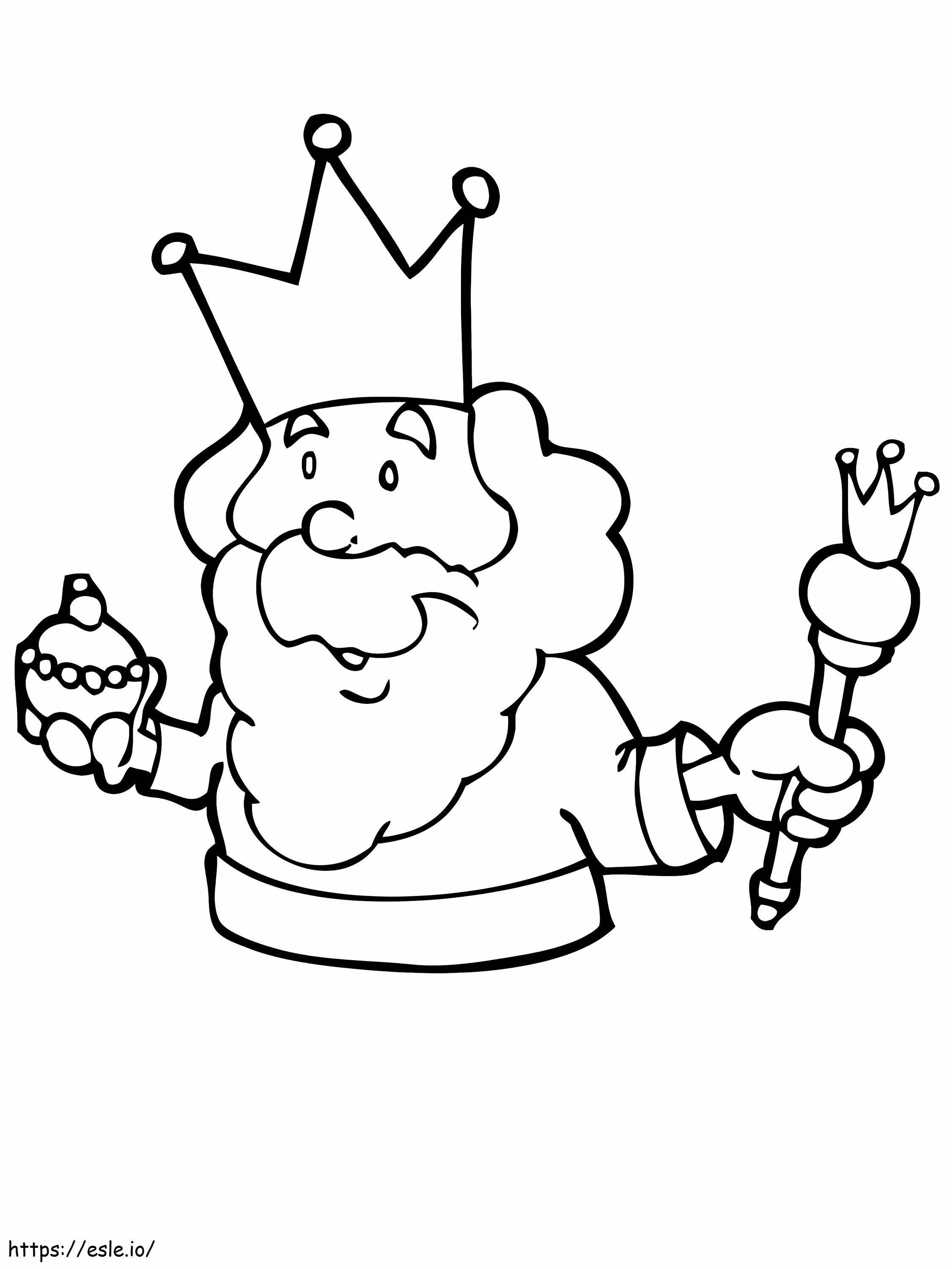 König und Cupcake ausmalbilder