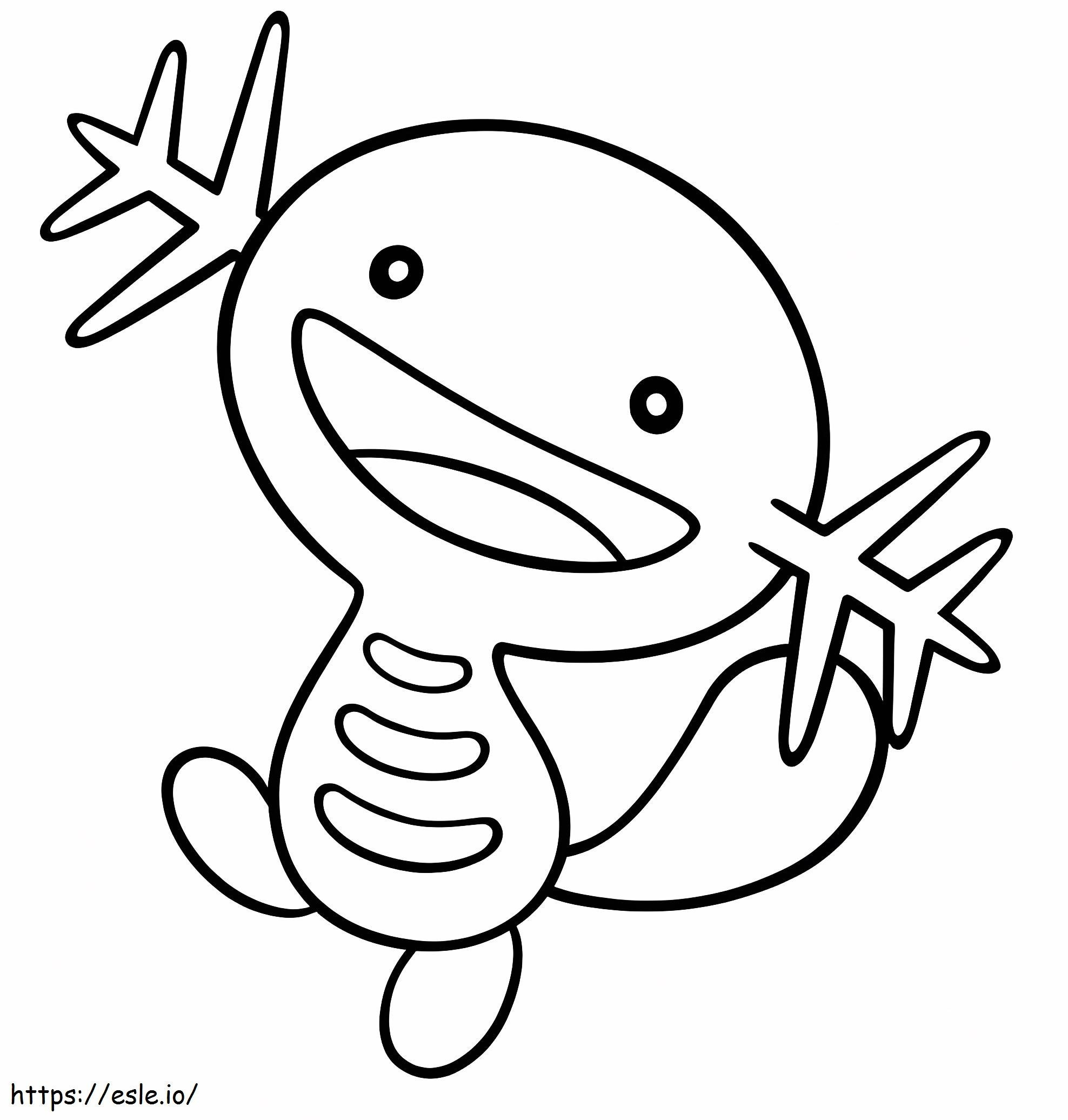 Pokemon Wooper coloring page