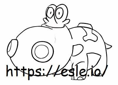 Hippopotas coloring page