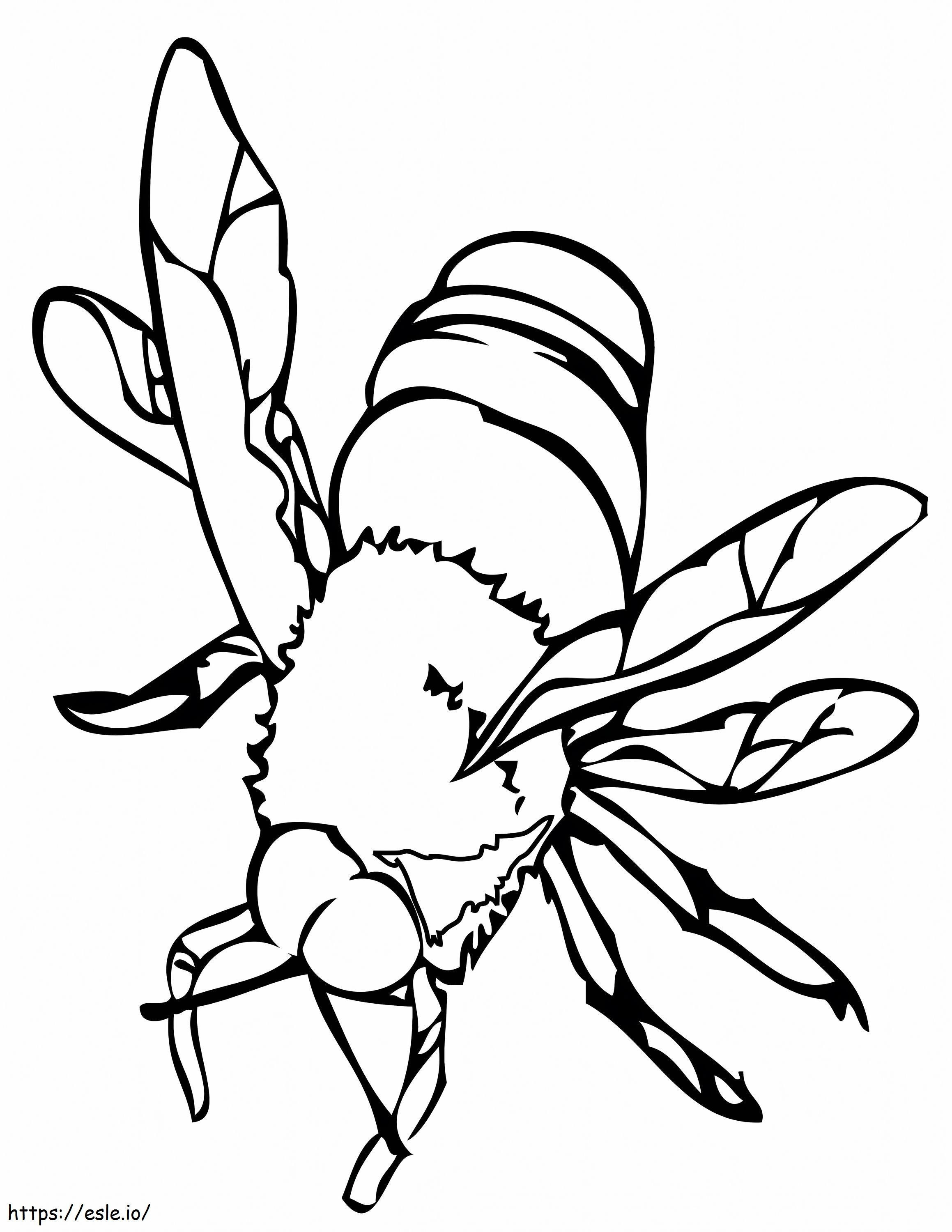 蜂 ぬりえ - 塗り絵