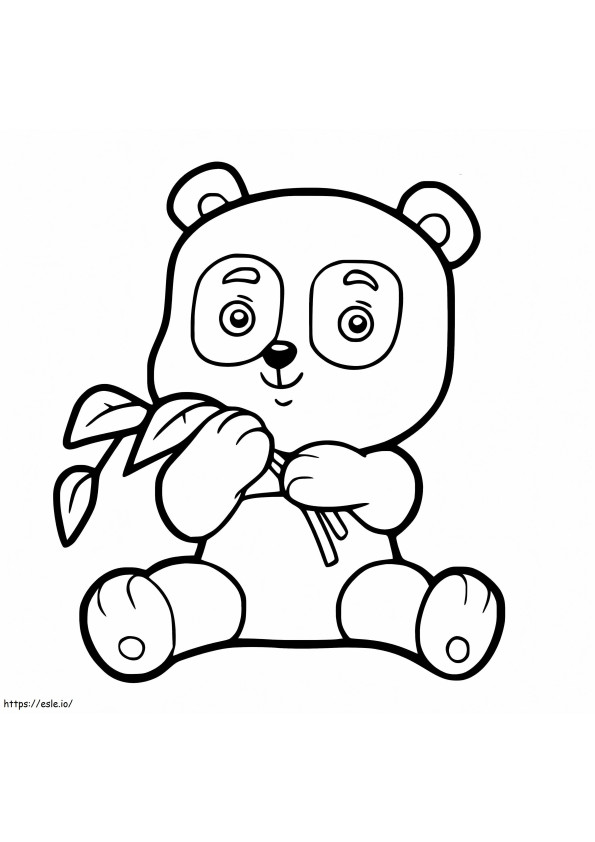 Coloriage Panda mignon à colorier à imprimer dessin