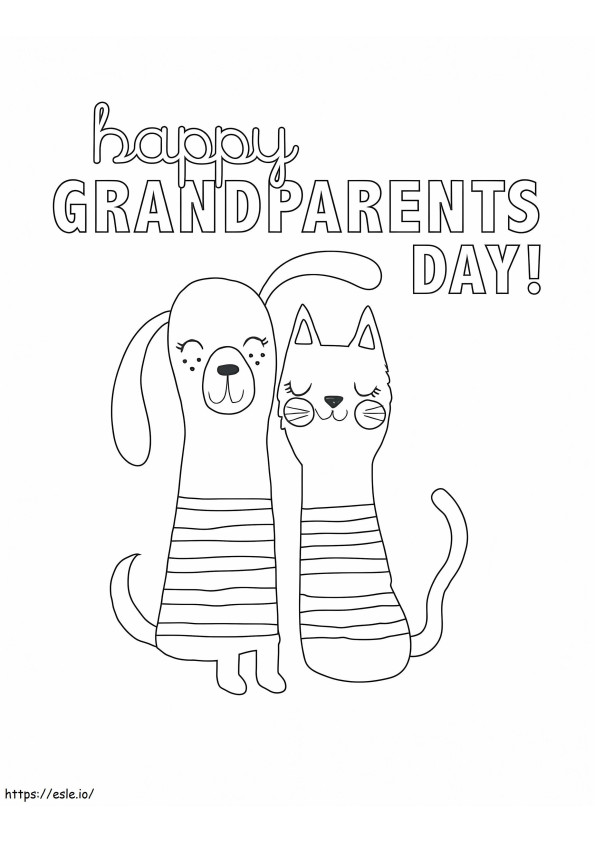 Grandparents Day 3 coloring page
