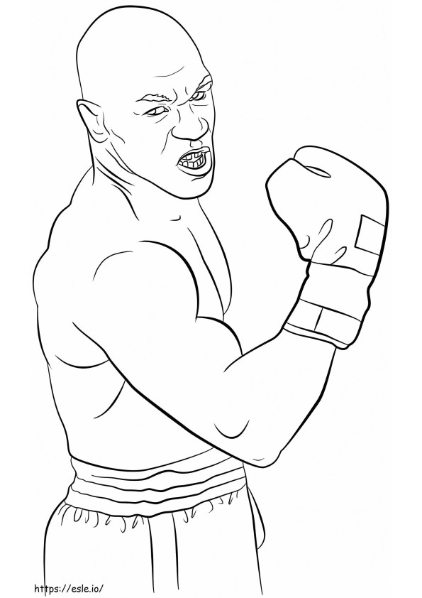 Mike Tyson A4R coloring page
