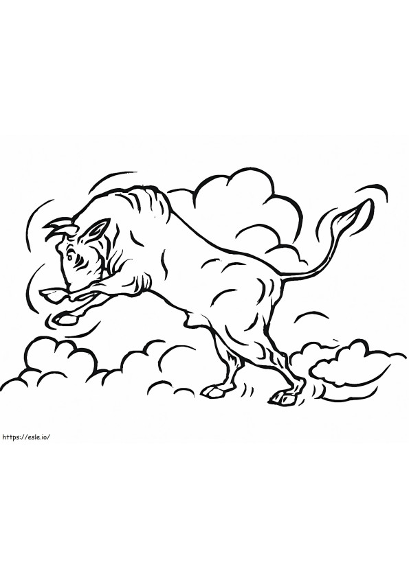 Free Bull coloring page