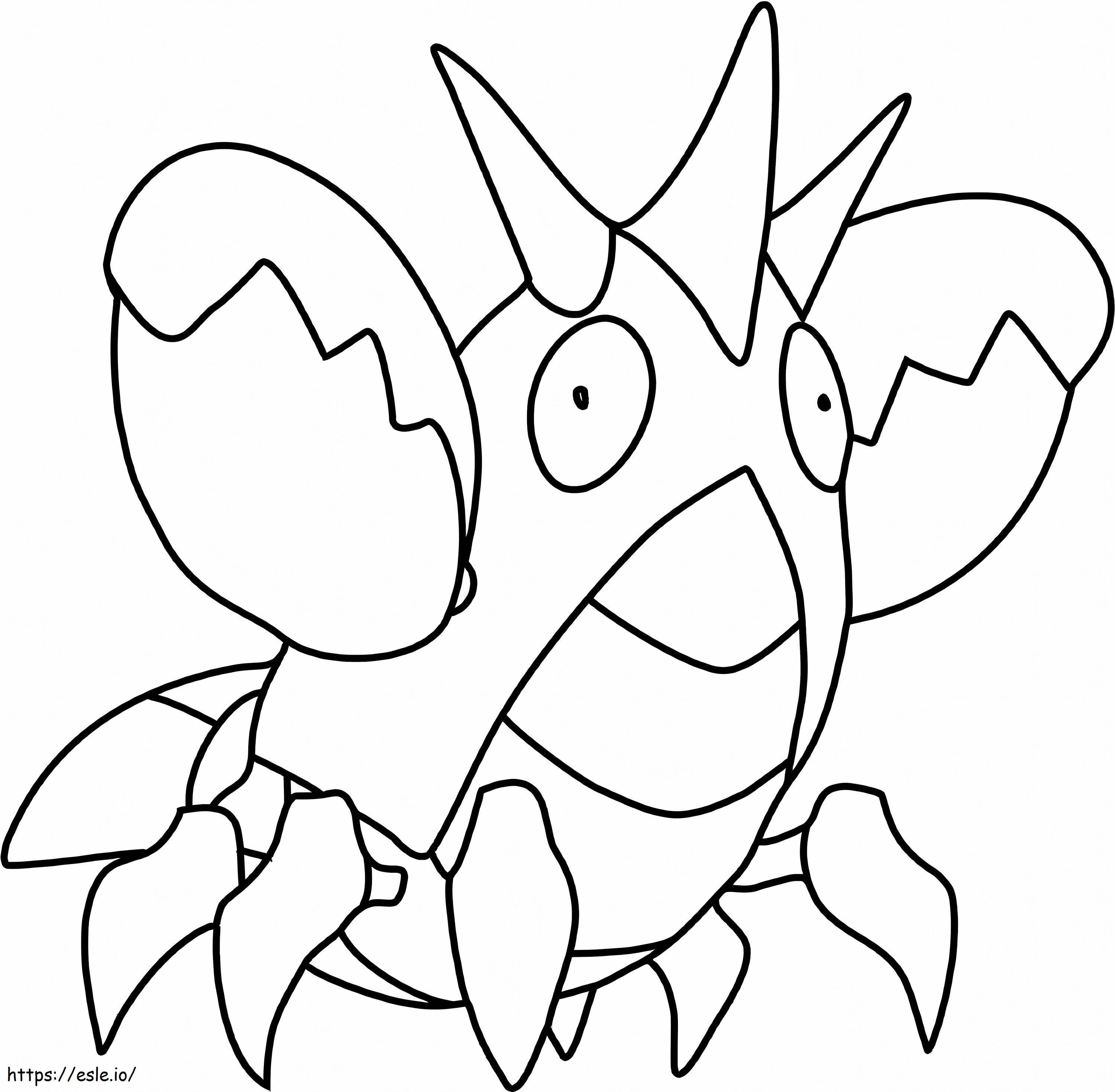 Coloriage Corphish Pas Pokemon à imprimer dessin