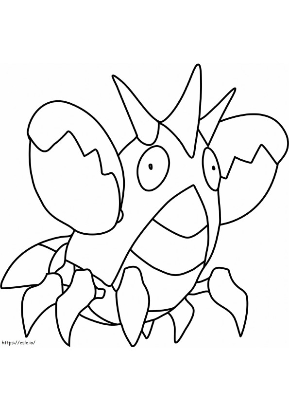 Coloriage Corphish Pas Pokemon à imprimer dessin