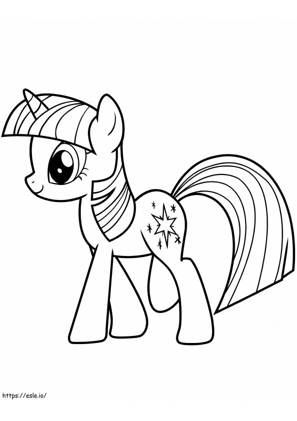 Twilight Sparkle Mi Pequeño Pony para colorear
